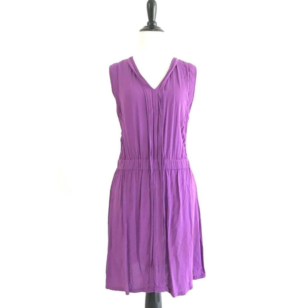 Converse | One Star Womens Size M Purple Dress Elastic Waistband V-neck